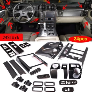 Kohlefaser Optik Interior Karbon Kit Mittelkonsole Satz für Hummer H2 2003-2007 - Bild 1 von 13