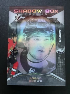 Logan Brown 2017-18 Upper Deck SPx Shadow Box Rookies RC /298 - Picture 1 of 2
