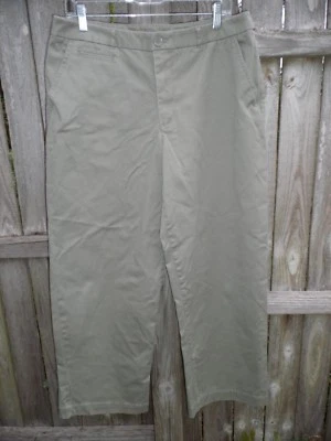 Cherokee Caual Olive Green Pants Size 14 Inseam 29"  FREE SHIPPING  Z35 - Image 1 of 3