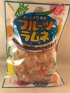 1 bag FRUIT RAMUNE CANDY incl. orange strawberry pineapple grape lemon Japanese - Picture 1 of 3