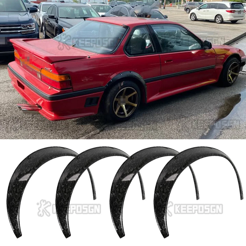 Kit de 4 piezas de carrocería ancha con arcos de rueda extra anchos para guardabarros para Honda Prelude Foto 1 de 4