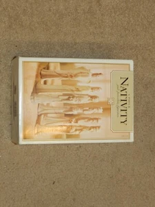 1997 JADE PORCELAIN THIN SILHOUETTE 6 PC NATIVITY White MCM VIBE 8.25" DHC MINT - Picture 1 of 1