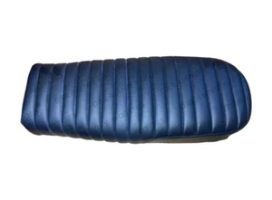 Black Pure Leather Dual Seat For Royal Enfield Interceptor 650cc Continental GT - Picture 1 of 11