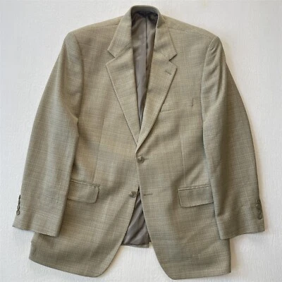 Chaps Ralph Lauren 40R желтое золото 100% шелк твидовый блейзер костюм куртка спортивное пальто - Изображение 1 из 4