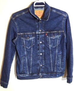 Levi's Jean Jacket Men Size Med Denim Trucker Style Classic Medium Wash - Picture 1 of 7