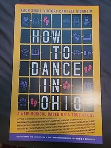 HOW TO DANCE IN OHIO Broadway musical poster Windowcard - Picture 1 of 1