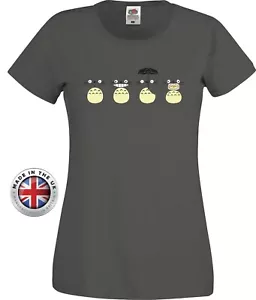 Anime Many Faces Of TOTORO inspired grey T Shirt , unisex and ladies fitted - Picture 1 of 9