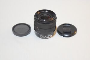 Sony Optical Steadyshot SEL1018 (E 4/10-18 OSS) Camera Lens - Black w/Lens Caps
