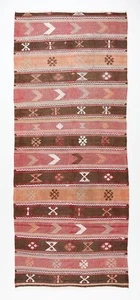 Oriental turkish Bohemian Style Kilim Runner, Vintage kilim Runner,Hallway kilim - Picture 1 of 12