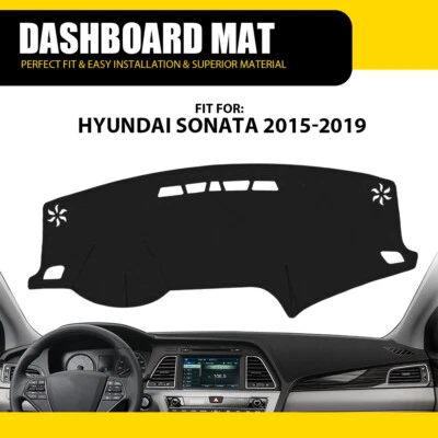 For Hyundai Sonata 2015-2019 Leather Car DashMat Dash Cover Dashboard Mat Pad H - Image 1 of 4
