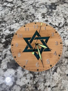 wanduhr mit Davidstern - Bild 1 von 3