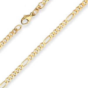 Cadena De Pie Figaro Diamantada De 2,8Mm Joyería De Pie De Oro Amarillo 333 25Cm - Imagen 1 de 1