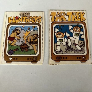 2 Wacky TV Show Cards 1978, Tar Trek #19, Flintlocks #21, - Picture 1 of 6