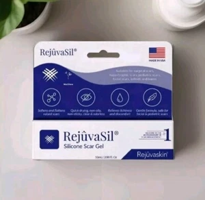 REJUVASIL Silicone Scar Gel (exp 2027) Suitable for surgical, pediatric & facial - Picture 1 of 8