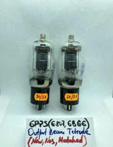 2x 6P7S (G807, 6BG6G, 6BG6) USSR OUTPUT Beam Tetrode NEW, NOS, OTK, MATCHED PAIR - Picture 1 of 7