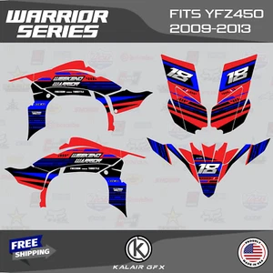 Graphics Kit for YAMAHA YFZ 450R 2009-2013 16 MIL Warrior - Red - Picture 1 of 6