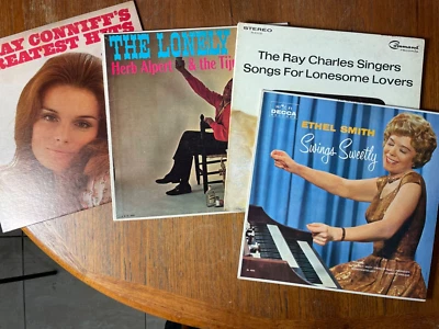 4 (Four) 1960's LP JAZZ LOT VINYL Herb Alpert Ethel Smith  Ray Charles & Conniff - Image 1 of 4