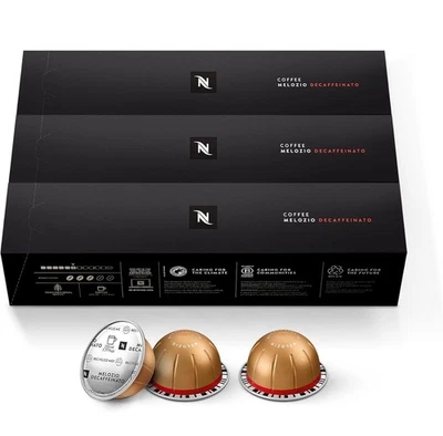 Nespresso Vertuo Melozio Decaffeinato Medium Roast Coffee Pods 30Ct Best By 2026