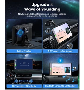 Autoradio Wireless 9 Pollici con Carplay, Telecamera di Backup, Navigazione GPS, Andro... - Foto 1 di 21