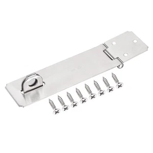 6 Inch Stainless Steel Thick Door Latch Hasp Lock Heavy Padlock Clasp with Sc... - Picture 1 of 5