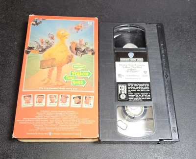 Follow That Bird (VHS, 1986) Sesame Street Kids Big Bird Rare HTF Non-Rental A - Image 1 of 4