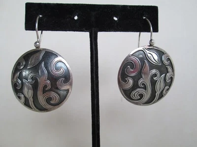 SILPADA STERLING SILVER SCROLL EARRINGS W1752 - Image 1 of 4
