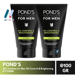 POND'S Men Icy Foam Oil Control Brighten Dullness Clogged Pores Dark Spots Acne - Picture 1 of 14