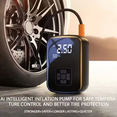Portable Tire Inflator Digital Multifunctional 3 Nozzle adapter Automobile Parts - Image 1 of 4
