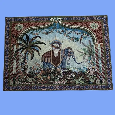 Vtg Bombay Company Elephant Tapestry-26”x36”-EUC - Image 1 of 4