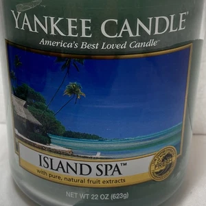 Yankee Candle Candle ISLAND SPA.l aroma retirado, difícil de encontrar... previamente iluminado - Imagen 1 de 6