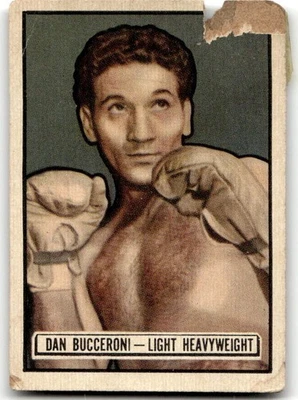 1951 Topps Ringside #19 Dan Bucceroni (tape) Boxing (low grade) NO RESERVE! - Image 1 of 2