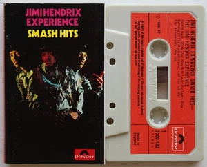 JIMI HENDRIX - SMASH HITS (POLYDOR 3100192) 1970s UK CASSETTE TAPE PAPER LABELS - Picture 1 of 3