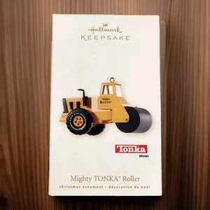 2008 Hallmark Keepsake Christmas Ornament Mighty Tonka Roller Road Truck Yellow  - Picture 1 of 6