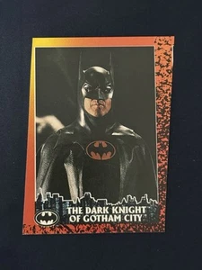 Miscut Dark Knight 1992 Topps Batman Returns Movie Card #2 Rare Error Card - Picture 1 of 2
