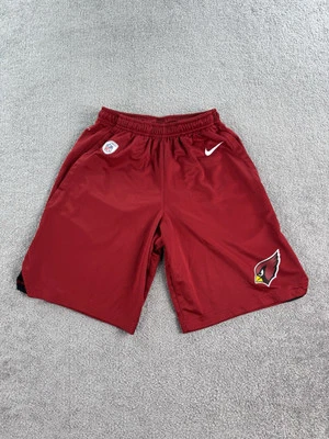 Arizona Cardinals Shorts Mens Small Red Nike Dri Fit NFL Stretch Logo Training - Image 1 of 4