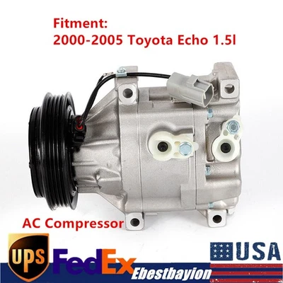 For 2000-2005 Toyota Echo 1.5l AC Compressor & A/C Clutch CO 11063AC USA Foto 1 de 4