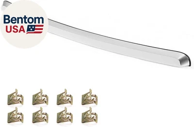 Hood Molding Trim Moulding Chrome Compatible with GMC Sierra 1500 2007-2013/ Sie