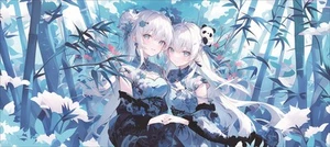 Anime girl animation keyboard computer desktop office video game table mat - Picture 1 of 12
