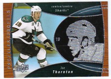 2008-09 UD McDonalds Canada Joe Thornton Profiles Insert #PRO10 Mint