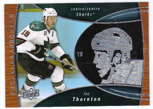 2008-09 UD McDonalds Canada Joe Thornton Profiles Insert #PRO10 Mint