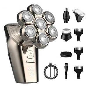 SEJOY 5 in1 Electric Razor Wet Dry Head Shaver for Bald Men Trimmer Grooming Kit - Picture 1 of 7