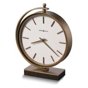 Howard Miller Mariam Antiqued Brushed Brass-Finish Metal Accent Clock - Picture 1 of 1