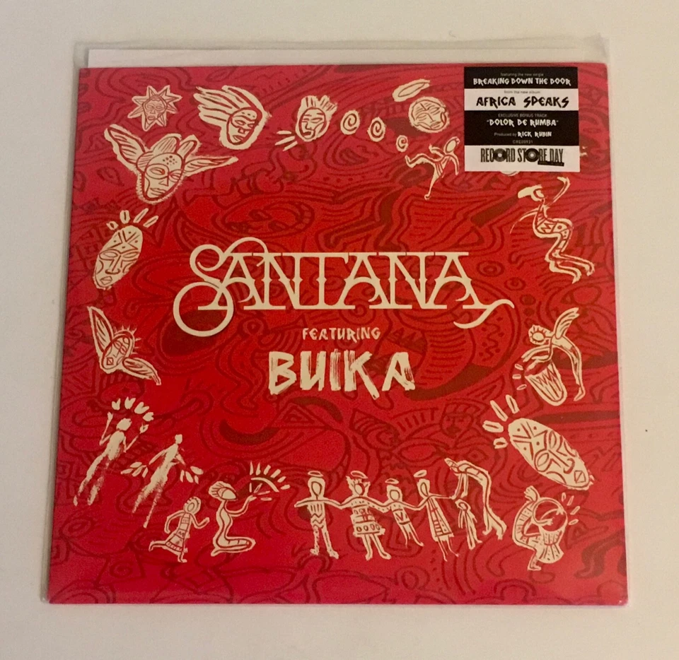 Santana Breaking Down The Door RSD 2019 45rpm Vinyl Record Featuring Buika