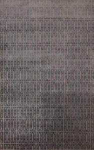 Geometric Modern Moroccan Gray Oriental Area Rug Hand-knotted Wool Carpet 5'x8' - Picture 1 of 12