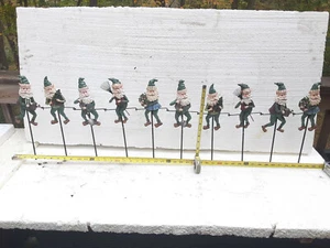 Set of 10 Garden Border Gnomes, 7" Tall. Yard Decor. - Picture 1 of 11