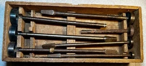 7 pezzi forstner vintage tutore bit B.G.I. Co USA Punte da Trapano Tutore Utensili a Mano (G) - Foto 1 di 10