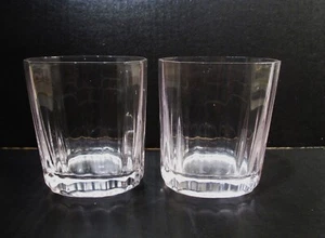 Bicchieri Midcentury Dansk Crystal Quistgaard sfaccettatura ovale 2 Dbl vecchio stile - Foto 1 di 5
