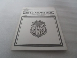 1989 Harley Davidson Police Models Service Manual Supplement 99483-89SP - Picture 1 of 6