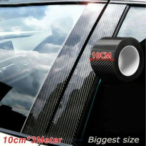 Universal Car Door Sill Scuff Protector Cover Sticker Accessories Fiber Carbon - Picture 1 of 11