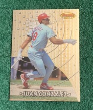 JUAN GONZALEZ - 1997 BOWMAN'S BEST JUMBO CARD # 74 - PR 900 - TEXAS RANGERS  MLB
